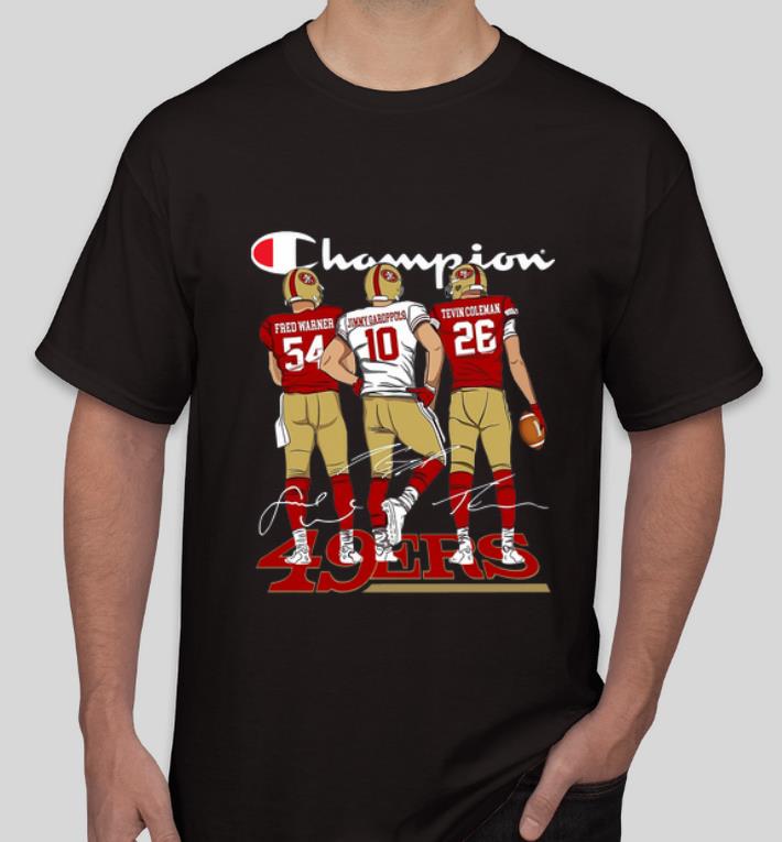 Great Champion San Francisco 49ers Fred Warner Jimmy Garoppolo Signature shirt 4 - Great Champion San Francisco 49ers Fred Warner Jimmy Garoppolo Signature shirt