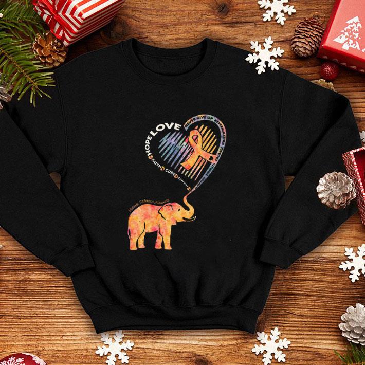Original Elephant Multiple Sclerosis Awareness hope love never give up shirt Original Elephant Multiple Sclerosis Awareness hope love never give up shirt 4 - Original Elephant Multiple Sclerosis Awareness hope love never give up shirt