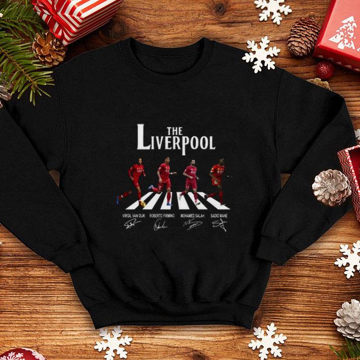 Original The Liverpool mashup The Beatles Abbey Road signatures shirt 4 - Original The Liverpool mashup The Beatles Abbey Road signatures shirt