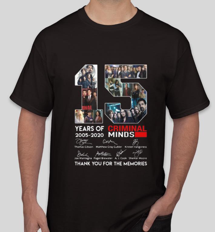 Premium 15 Years Of Criminal Minds 2005 2020 Signatures shirt 4 - Premium 15 Years Of Criminal Minds 2005-2020 Signatures shirt