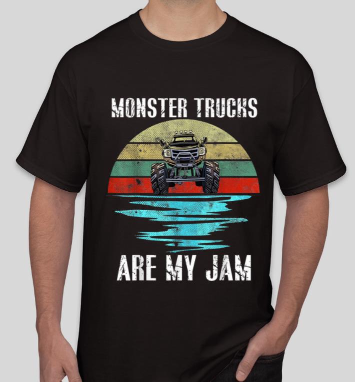 Premium Vintage Sunset Monster Truck Are My Jam shirt 4 - Premium Vintage Sunset Monster Truck Are My Jam shirt