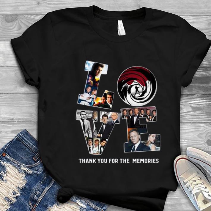 Great Love Jame Bond Thank You For The Memories shirt 1 - Great Love Jame Bond Thank You For The Memories shirt