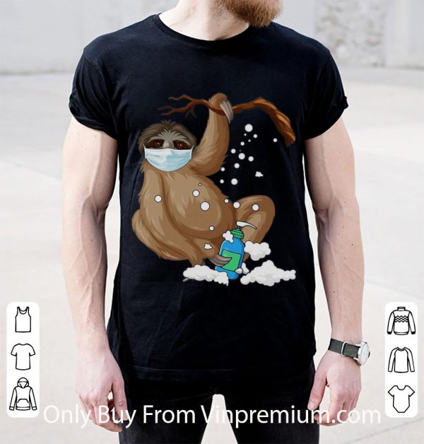 Top Sloth Mask Hand Washing shirt