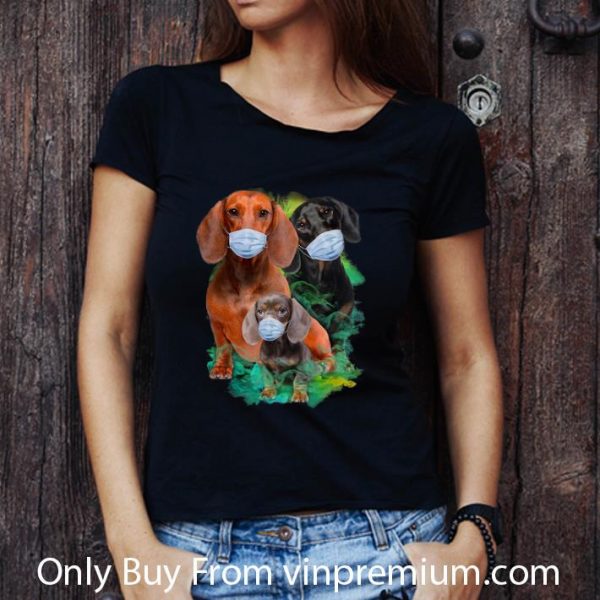 Nice Dachshunds Mask Coronavirus Dog Lovers shirt