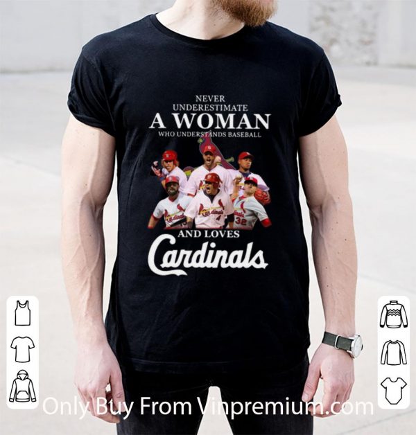 Hot Never Underestimate A Woman Who Understands Baseball And Love Cardinals shirt