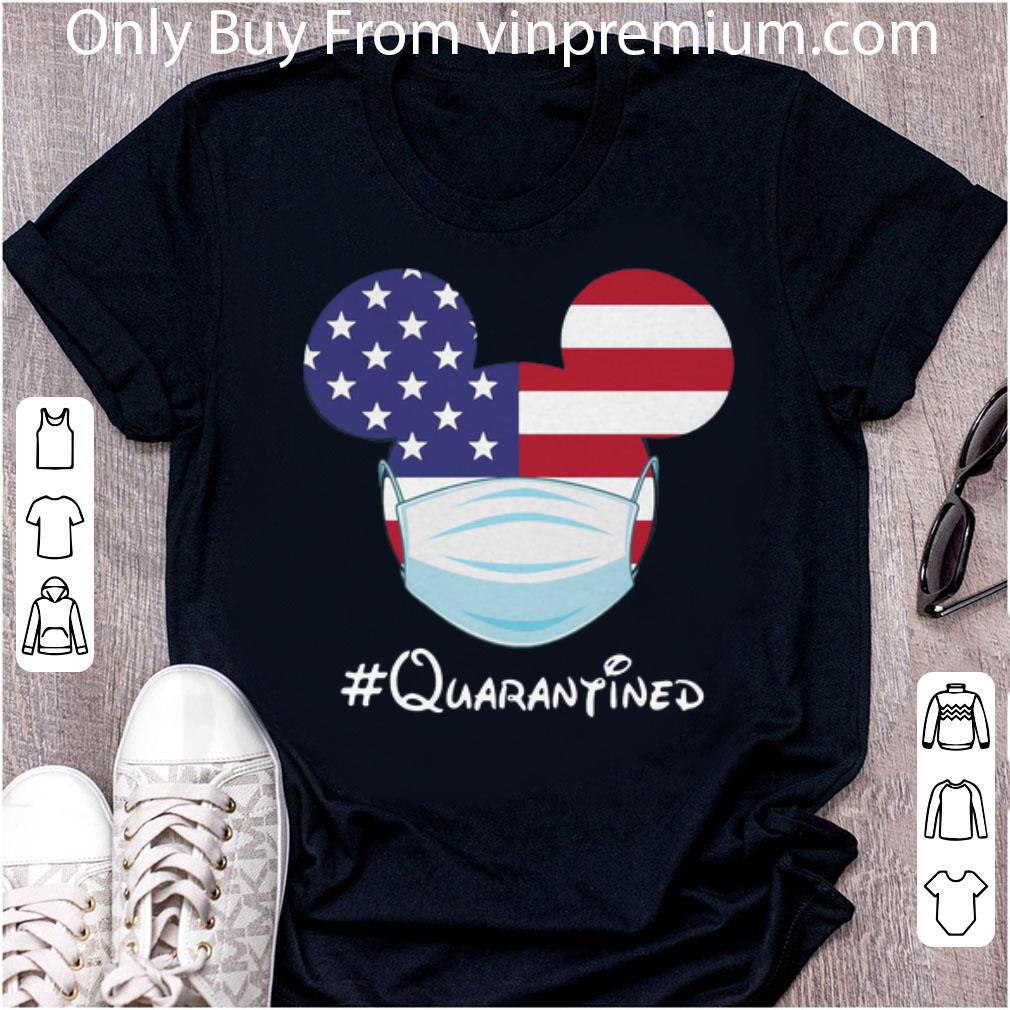 Nice Mickey American Flag Face Mask #Quarantined shirt