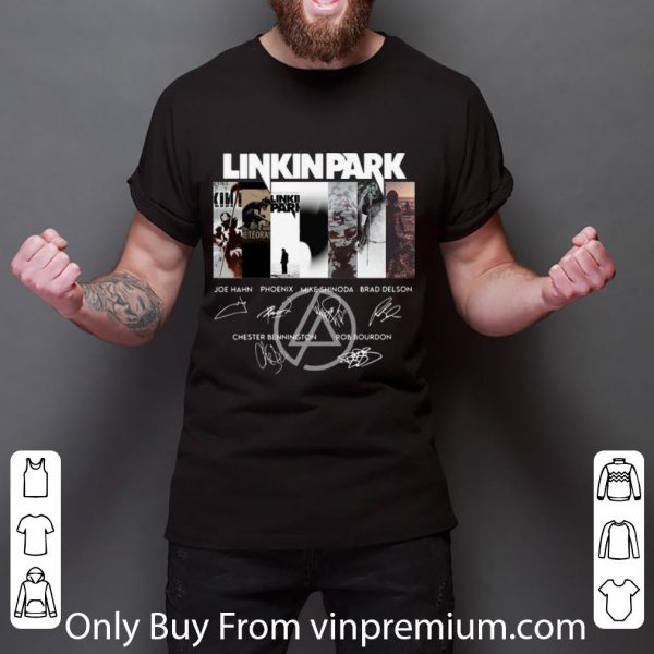 Hot Linkinpark Logo Joe Hahn Phoenix Mike Shinoda Signatures shirt