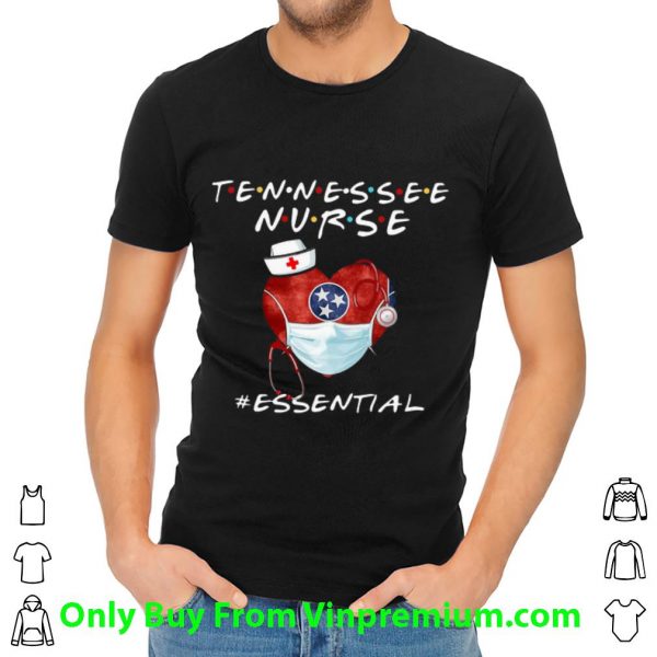 Hot Tennesse Nurse Heart Stethoscope Tennesse Flag #Esential shirt