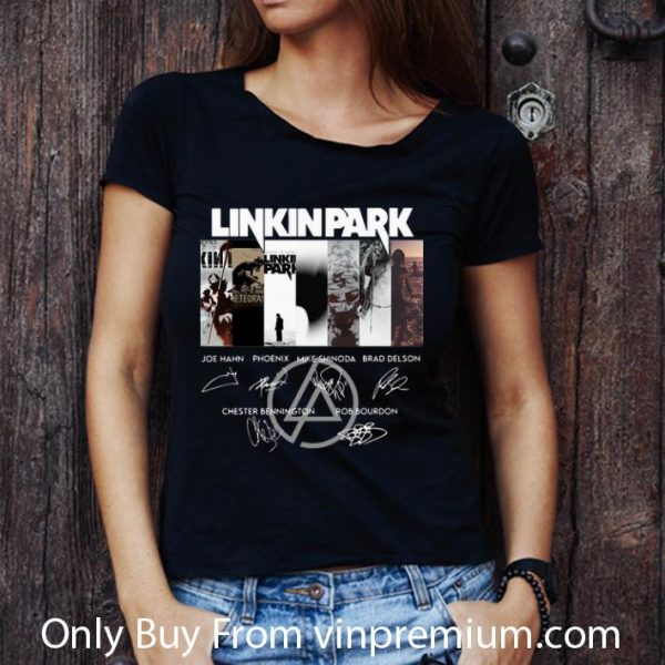 Hot Linkinpark Logo Joe Hahn Phoenix Mike Shinoda Signatures shirt