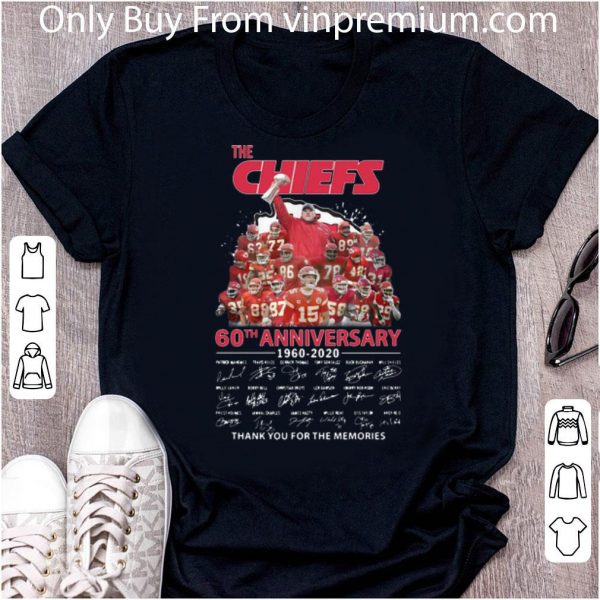 Premium The Kansas City Chiefs 60th Anniversary Thank You For The Memories shirt