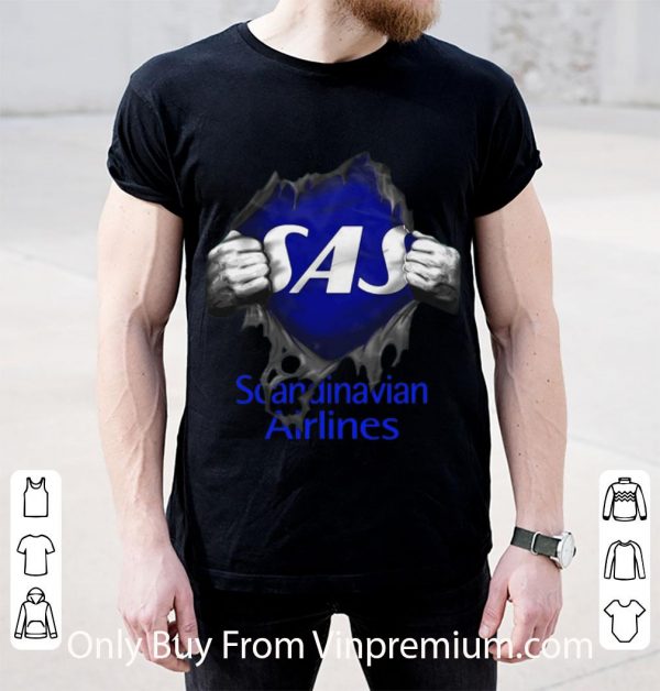 Pretty Blood Inside Me Scandinavian Airlines shirt