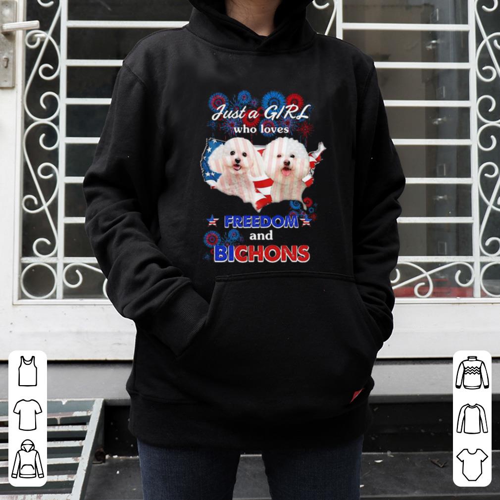 Hot Just A Girl Who Loves Freedom And Bichons American Flag shirt 4 - Hot Just A Girl Who Loves Freedom And Bichons American Flag shirt