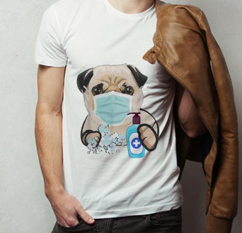 Official Pug Face Mask Handwashing Dog Lover shirt 4 - Official Pug Face Mask Handwashing Dog Lover shirt