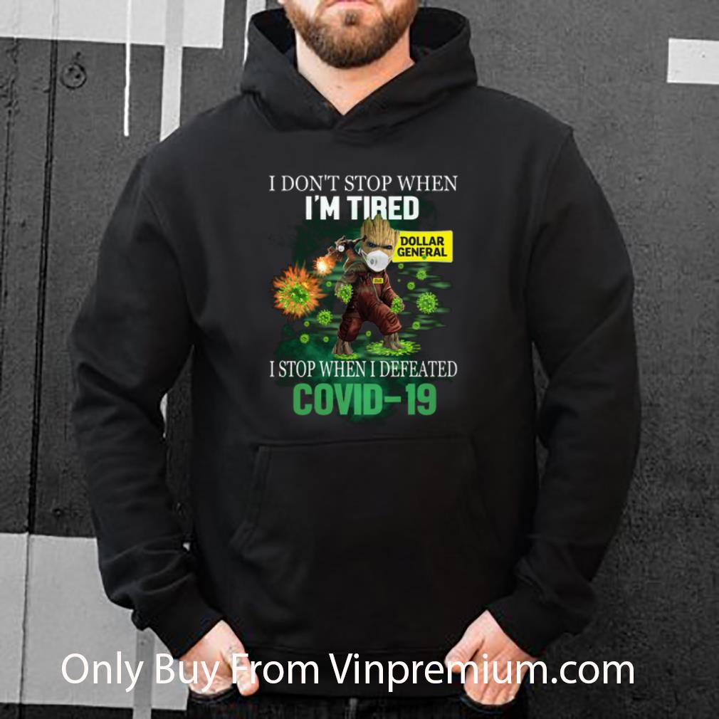 Premium Baby Groot Dollar General I Stop When I Defeated Covid 19 shirt 4 - Premium Baby Groot Dollar General I Stop When I Defeated Covid-19 shirt