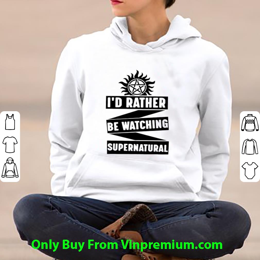 Pretty I d Rather Be Watching Supernatural shirt 4 - Pretty I'd Rather Be Watching Supernatural shirt