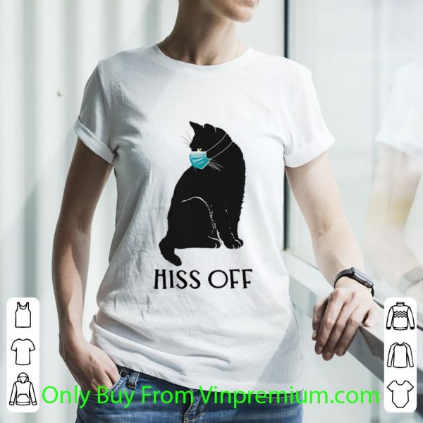 Hot Black Cat Covid Mask Hiss Off shirt