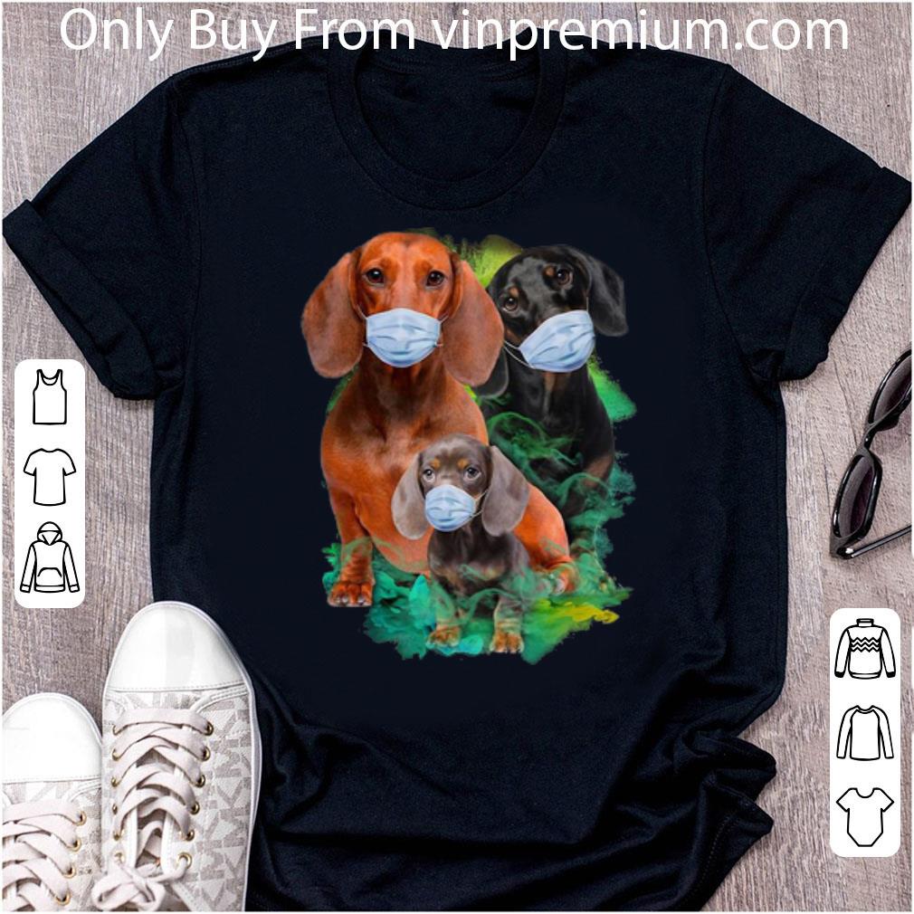 Nice Dachshunds Mask Coronavirus Dog Lovers shirt