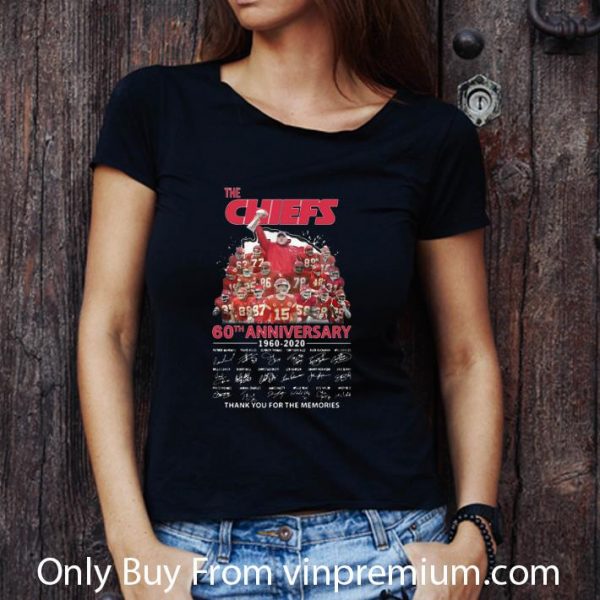 Premium The Kansas City Chiefs 60th Anniversary Thank You For The Memories shirt