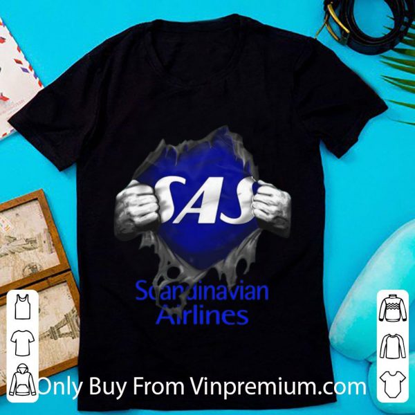 Pretty Blood Inside Me Scandinavian Airlines shirt