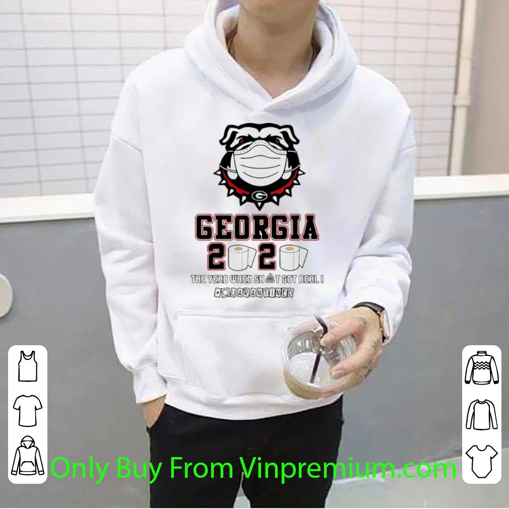 e8c615a0 top georgia bulldogs 2020 the year when shit got real quarantined covid 19 shirt 4 - Top Georgia Bulldogs 2020 The Year When Shit Got Real Quarantined Covid-19 shirt
