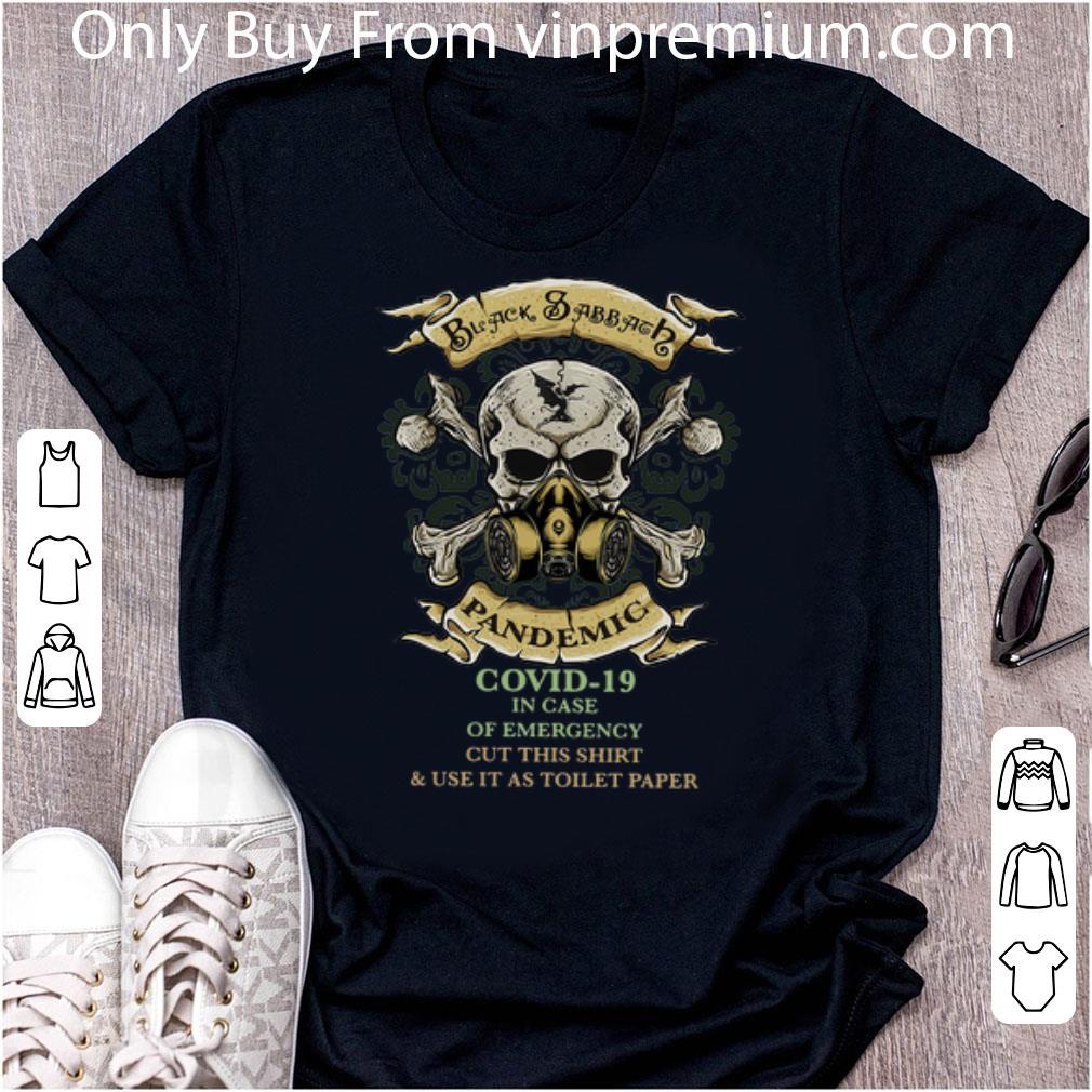 Official Skull Black Sabbath Pandemic Covid-19 And In Case Of Emergency shirt