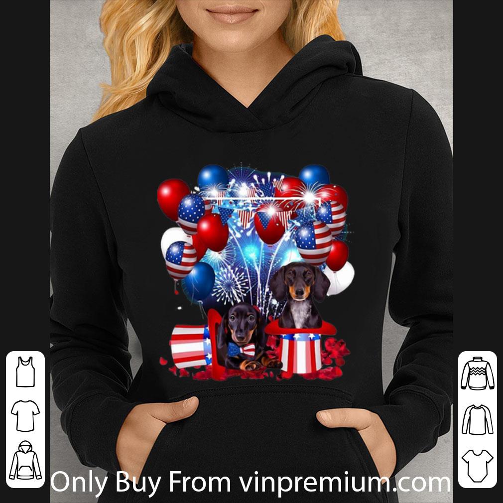 2c557e55 great dachshund independent american flag shirt 4 - Great Dachshund Independent American Flag shirt