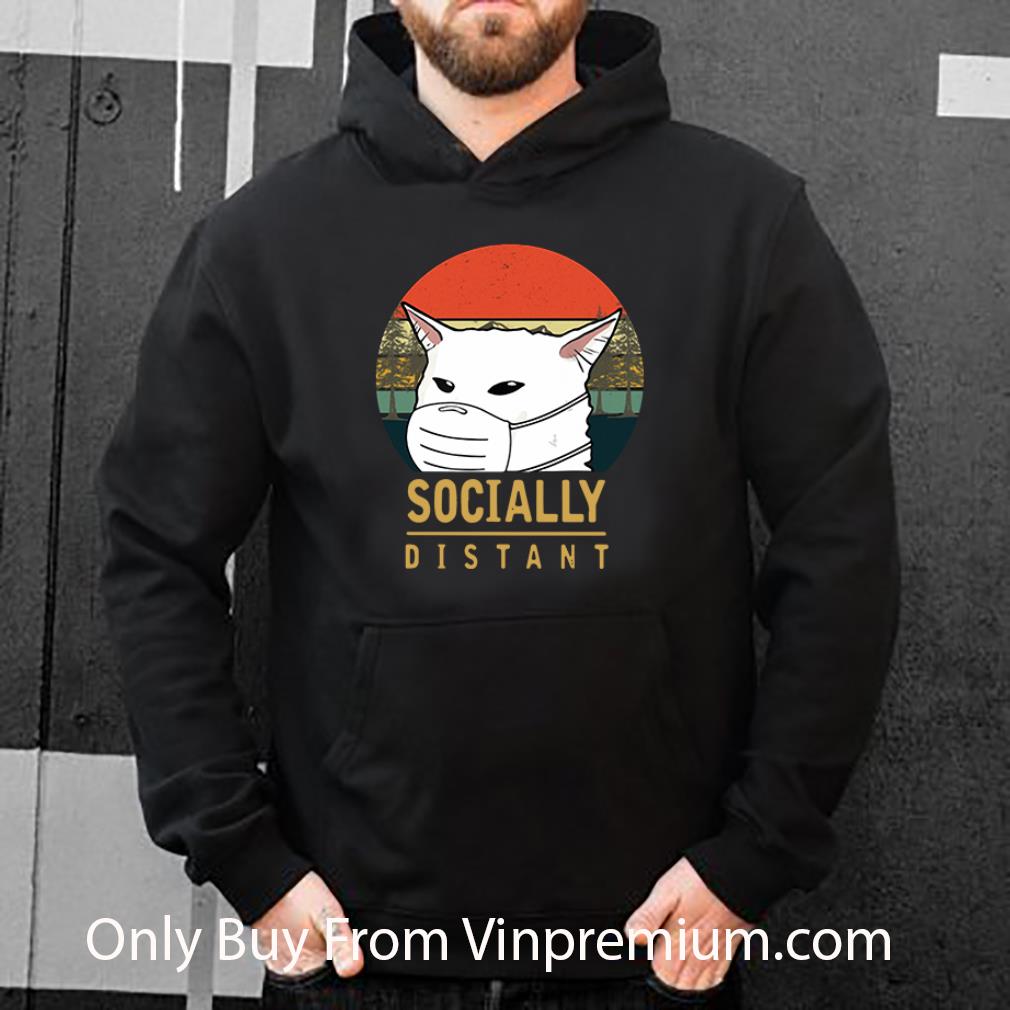 2ffd8d2c hot vintage smudge the cat mask socially distant shirt 4 - Hot Vintage Smudge The Cat Mask Socially Distant shirt