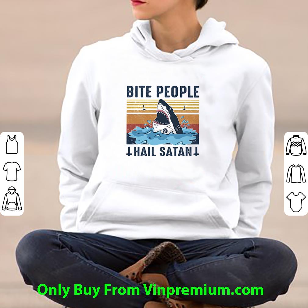 38b5839b original shark bite people hail satan vintage shirt 4 - Original Shark Bite People Hail Satan Vintage shirt