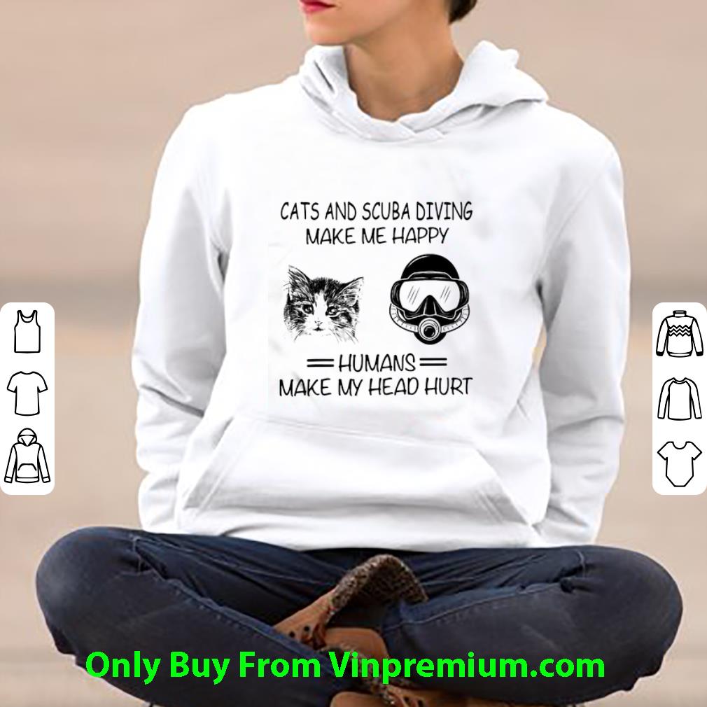 466c449b awesome cats and scuba diving make me happy shirt 4 - Awesome Cats And Scuba Diving Make Me Happy shirt