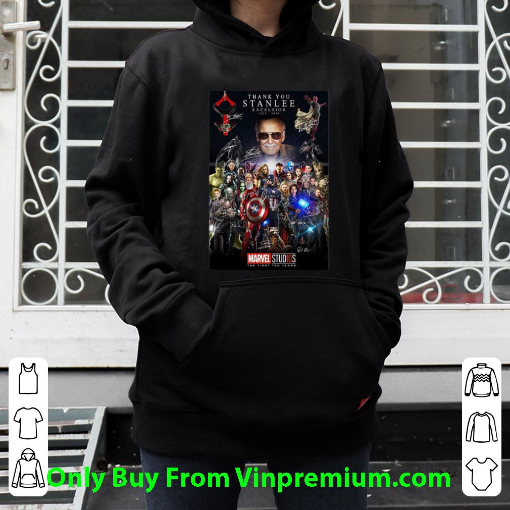 566e8af2 original thank you stan lee excelsior marvel studios the first ten years signatures shirt 4 - Original Thank You Stan Lee Excelsior Marvel Studios The First Ten Years Signatures shirt