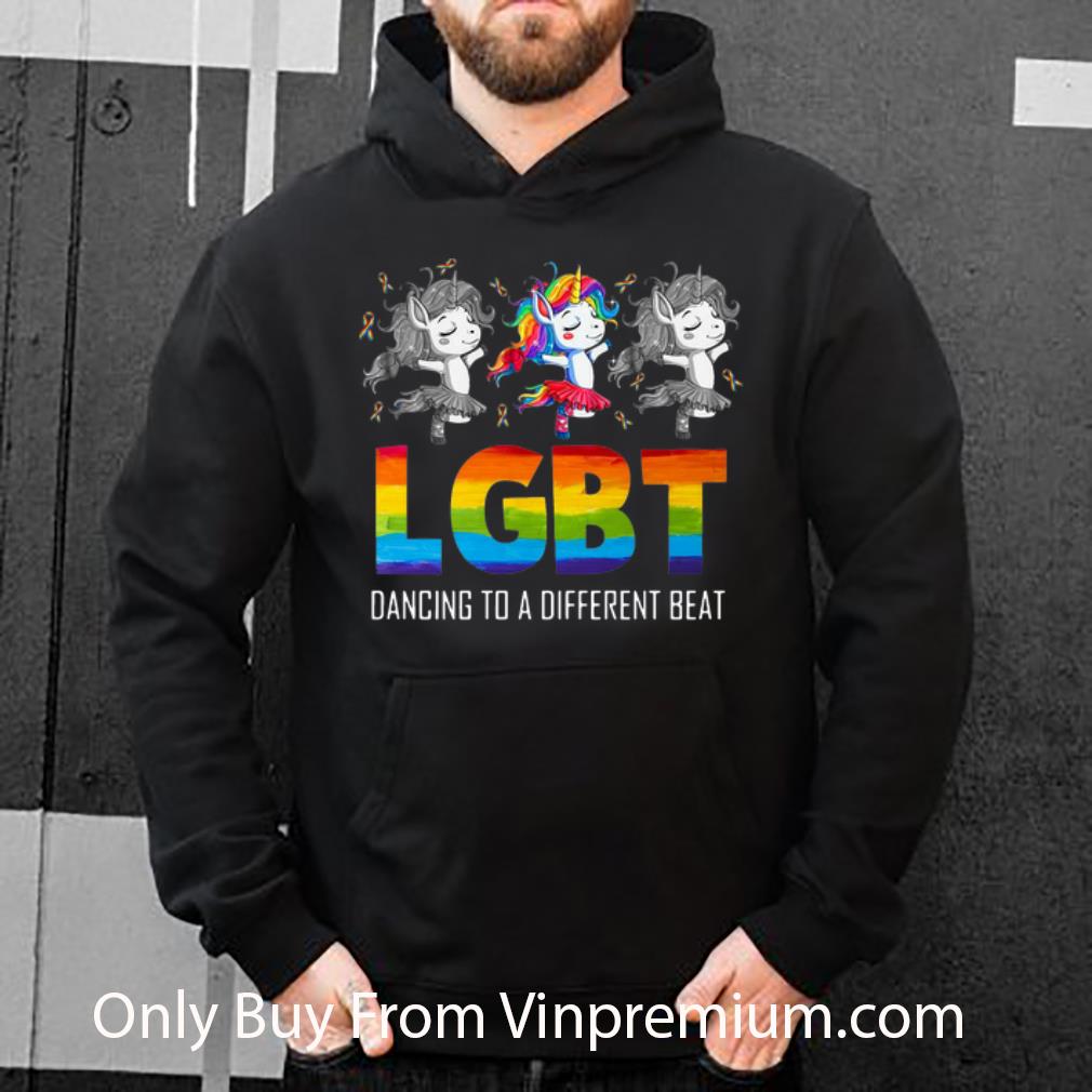 58d3ec70 official lgbt unicorn dancing to a different beat shirt 4 - Official LGBT Unicorn Dancing To A Different Beat shirt