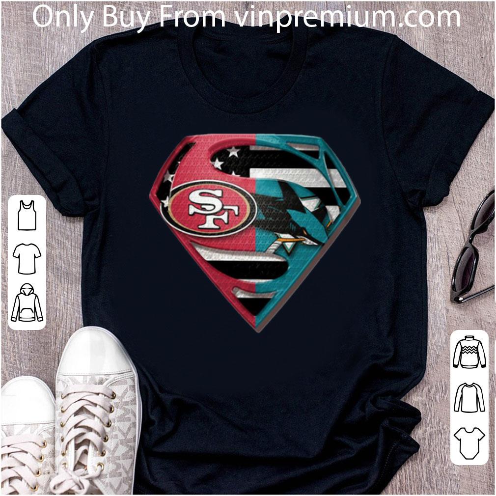 Premium Superman San Francisco 49ers And Jose Sharks shirt