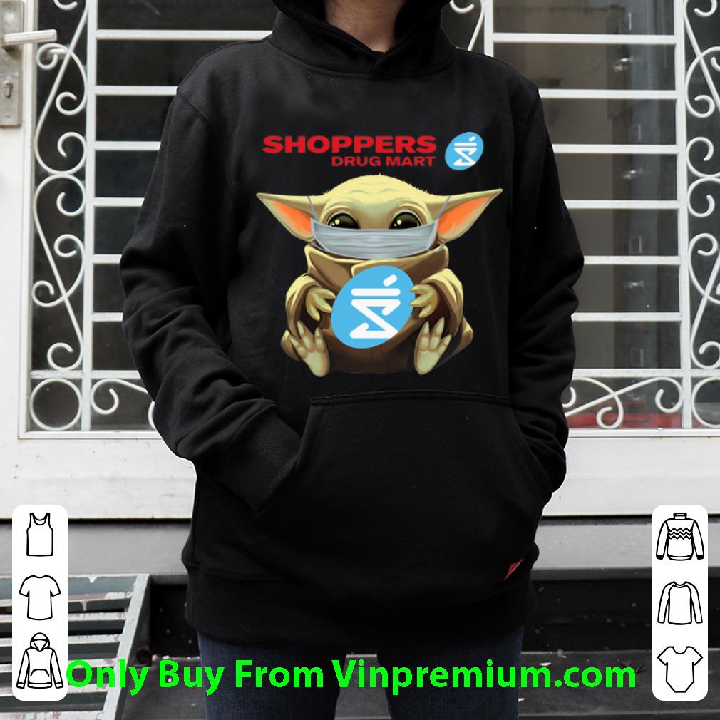701ccc2c awesome star wars baby yoda mask hug shoppers drug mart covid 19 shirt 4 - Awesome Star Wars Baby Yoda Mask Hug Shoppers Drug Mart Covid-19 shirt