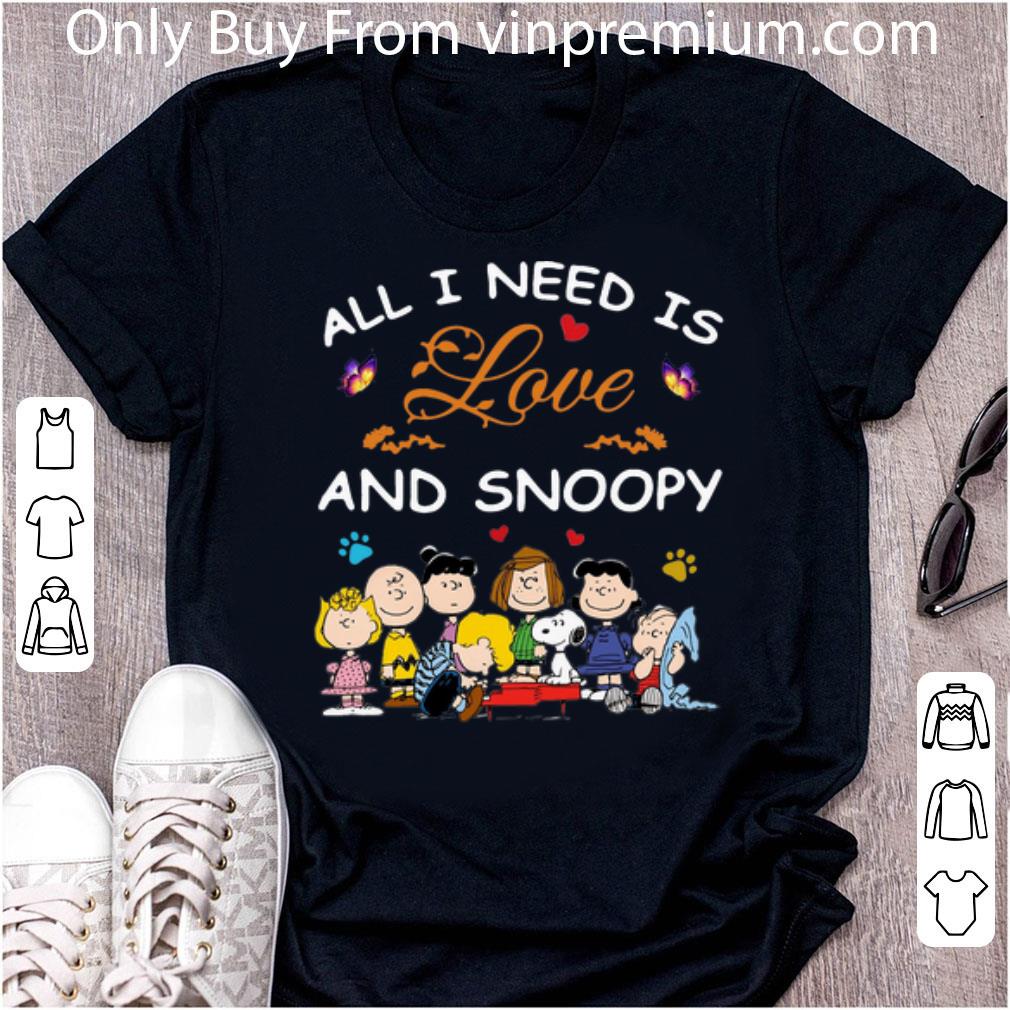 Original All I Need Is Love And Snoopy Peanuts shirt