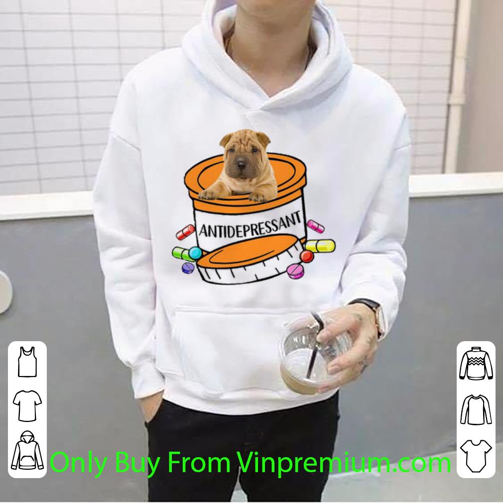 a298482b original shar pei antidepressant dog lovers shirt 4 - Original Shar Pei Antidepressant Dog Lovers shirt
