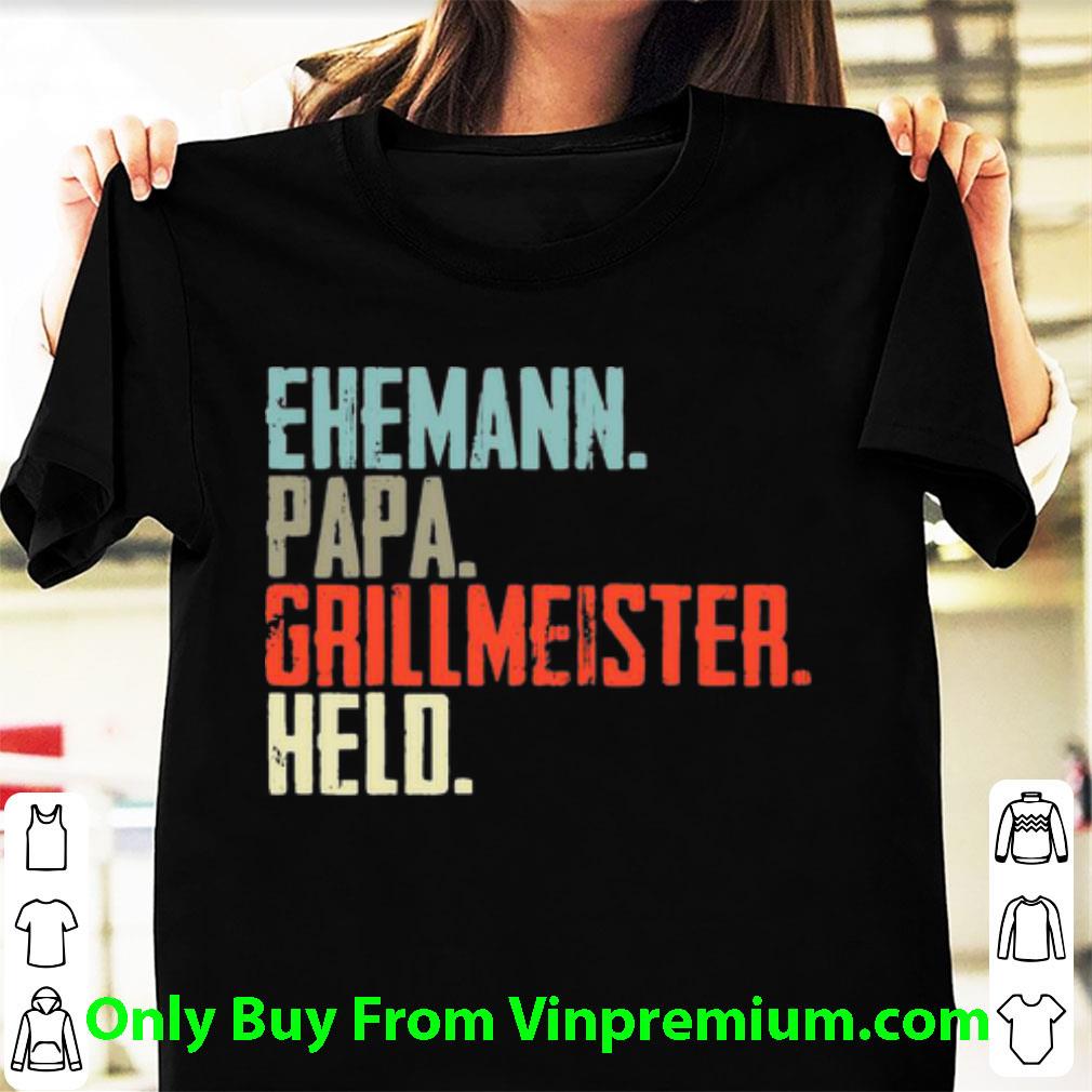 Awesome Ehemann Papa Grillmeister Helo Father's Day shirt