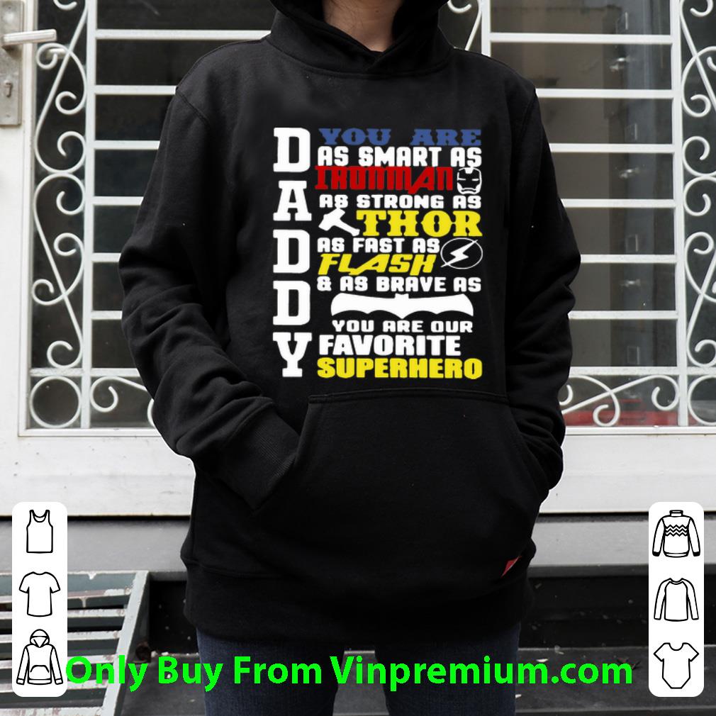 c1d122f6 top daddy you are as smart as iron man as strong as thor you are my hero shirt 4 - Top Daddy You Are As Smart As Iron Man As Strong As Thor You Are My Hero shirt