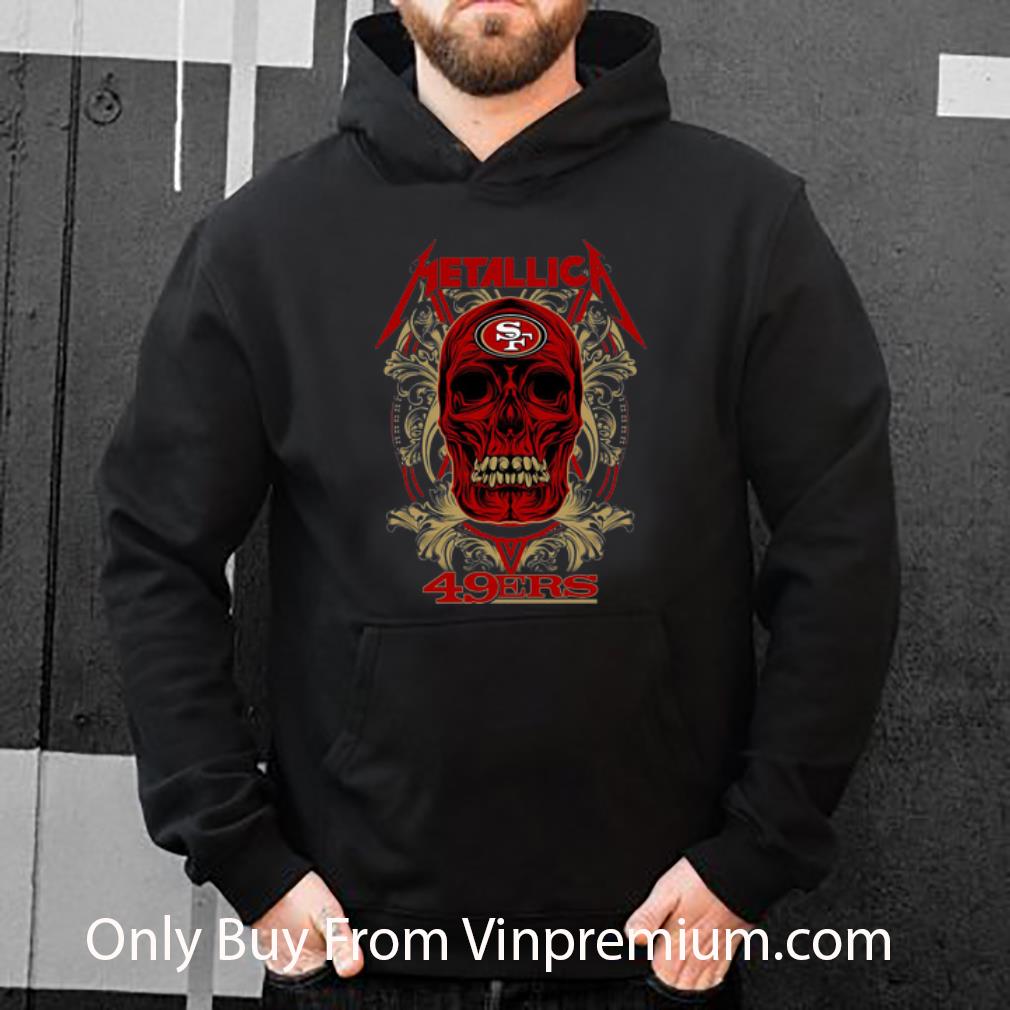 e1e8f3d8 official skull metallica san francisco 49ers shirt 4 - Official Skull Metallica San Francisco 49ers shirt