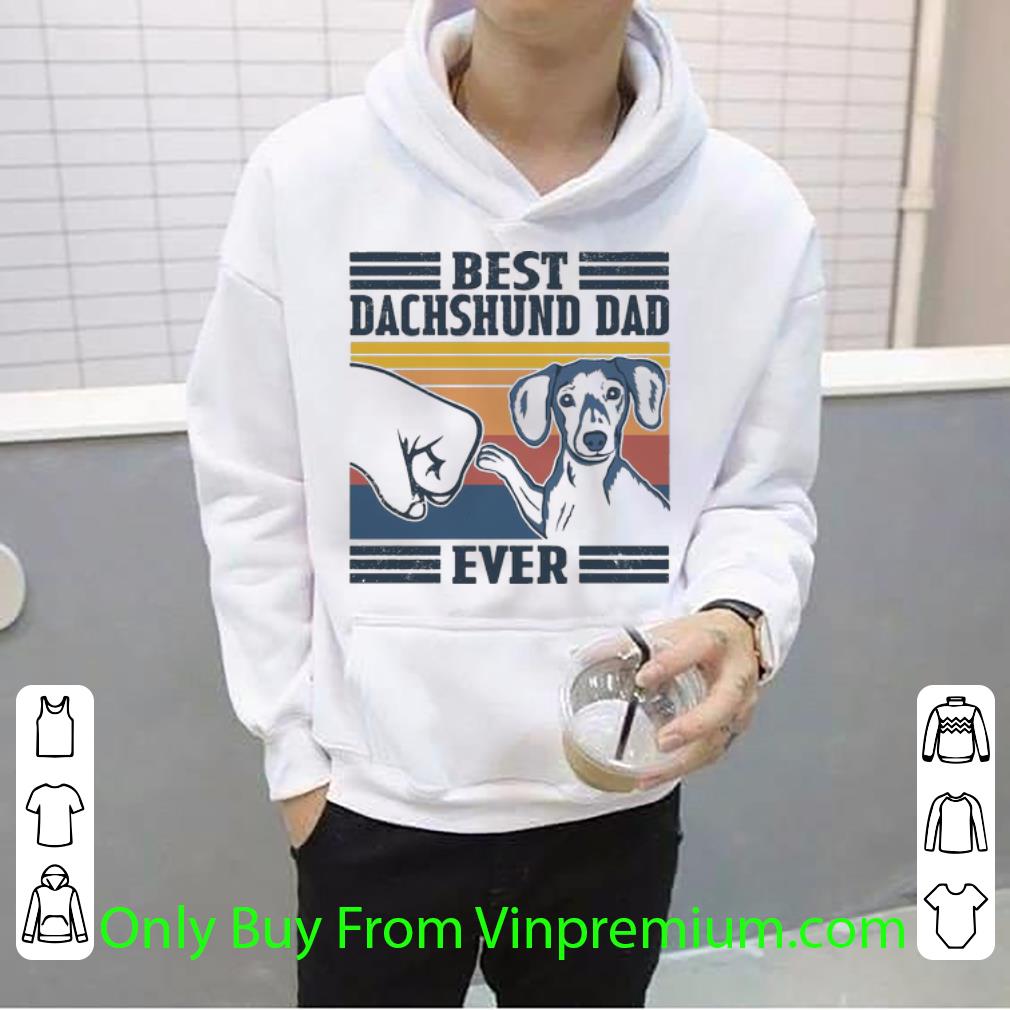 e8699eb1 hot vintage best dachshund dad ever father s day shirt 4 - Hot Vintage Best Dachshund Dad Ever Father's Day shirt