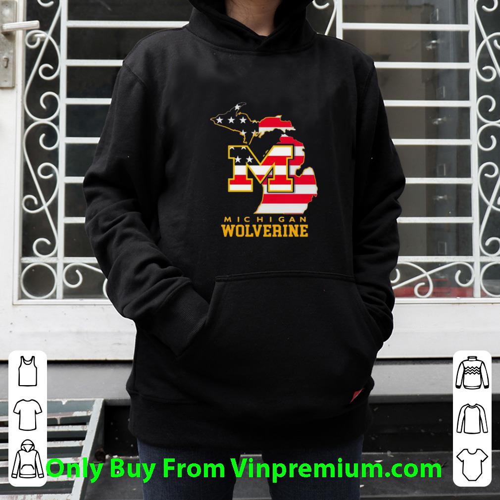 03a0644d top michigan wolverine america map independence day 4th of july shirt 4 - Top Michigan Wolverine America Map Independence Day 4th Of July shirt