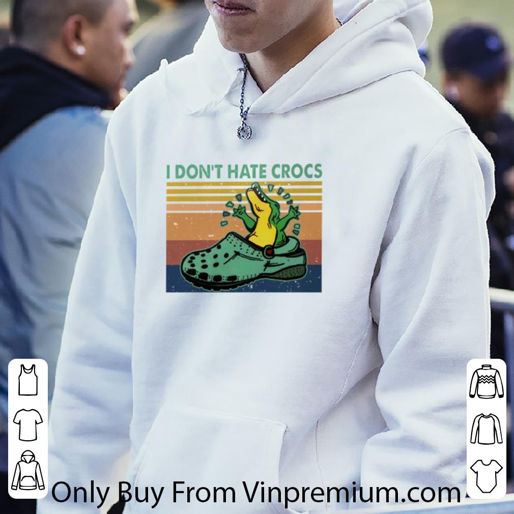 18abfd33 awesome vintage crocodile i don t hate crocs shirt 4 - Awesome Vintage Crocodile I Don’t Hate Crocs shirt