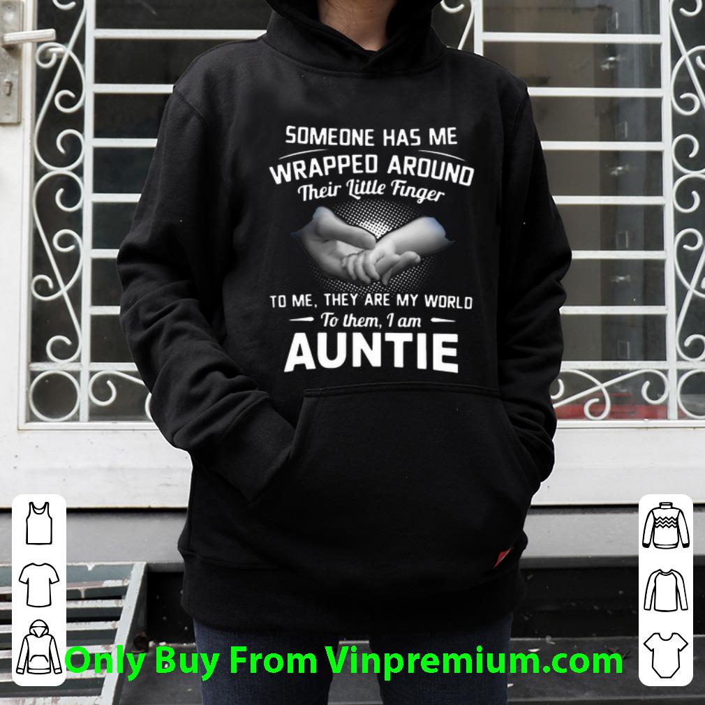56d19efd nice someone has me wrapped around their little finger i am auntie shirt 4 - Nice Someone Has Me Wrapped Around Their Little Finger I Am Auntie shirt