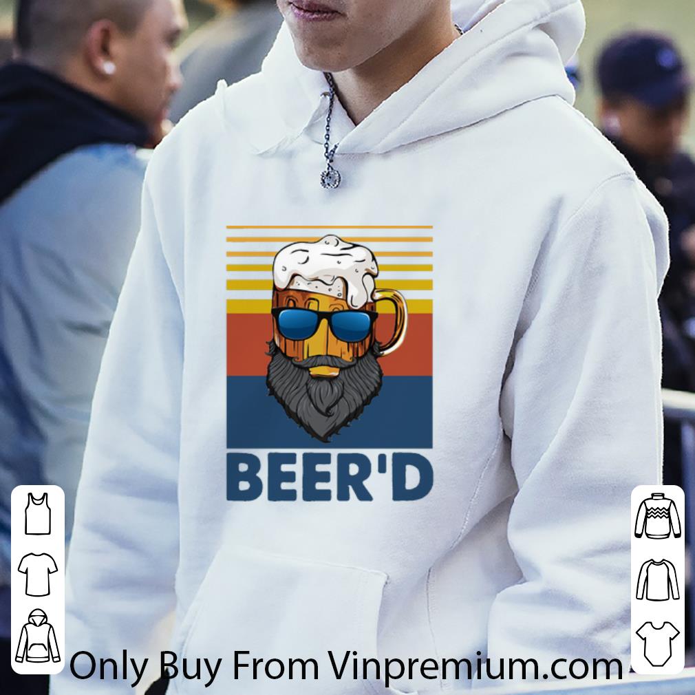 7dbf136c premium vintage beer beer d beard drinking shirt 4 - Premium Vintage Beer Beer’d Beard Drinking shirt