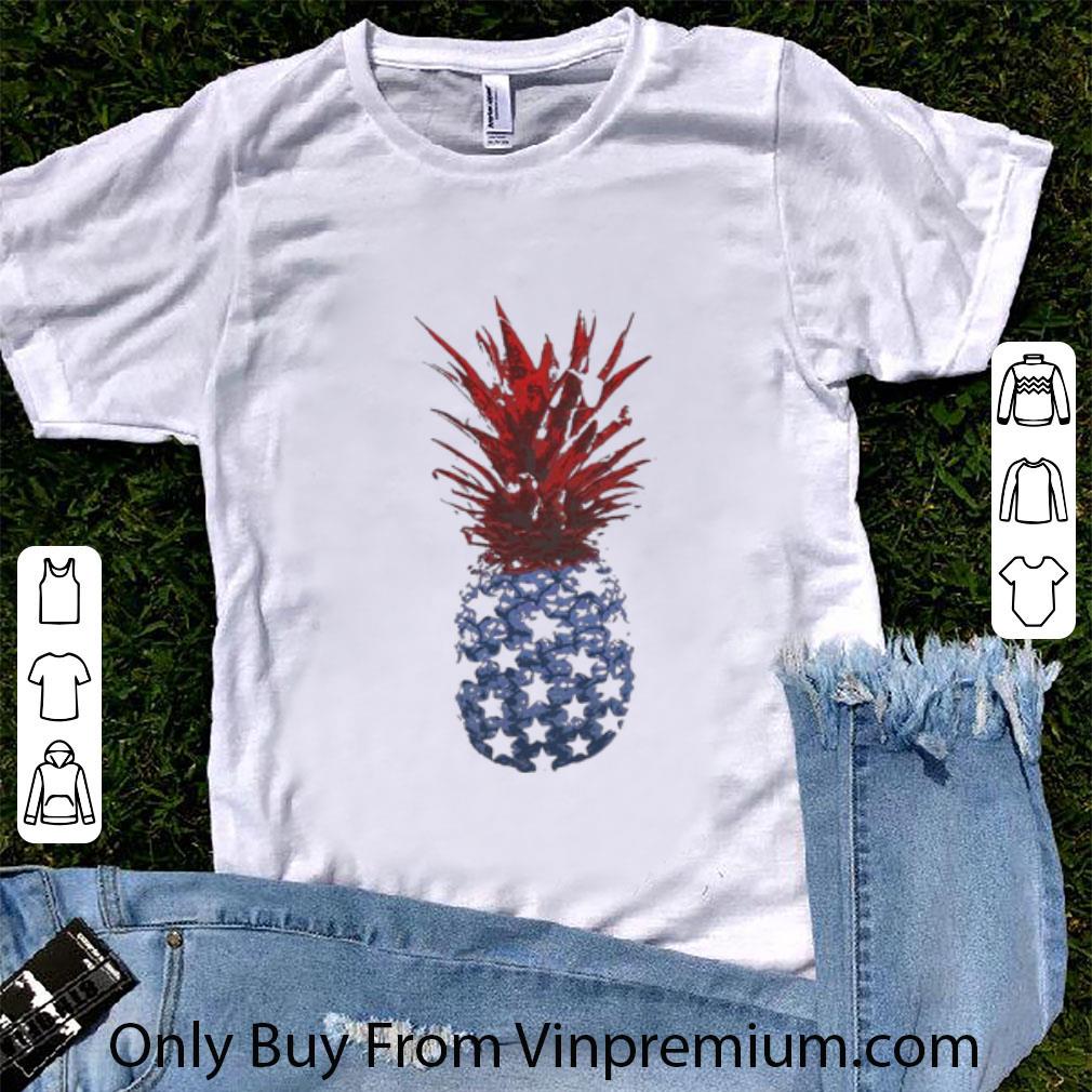 Awesome Pineapple Independence Day American Flag shirt