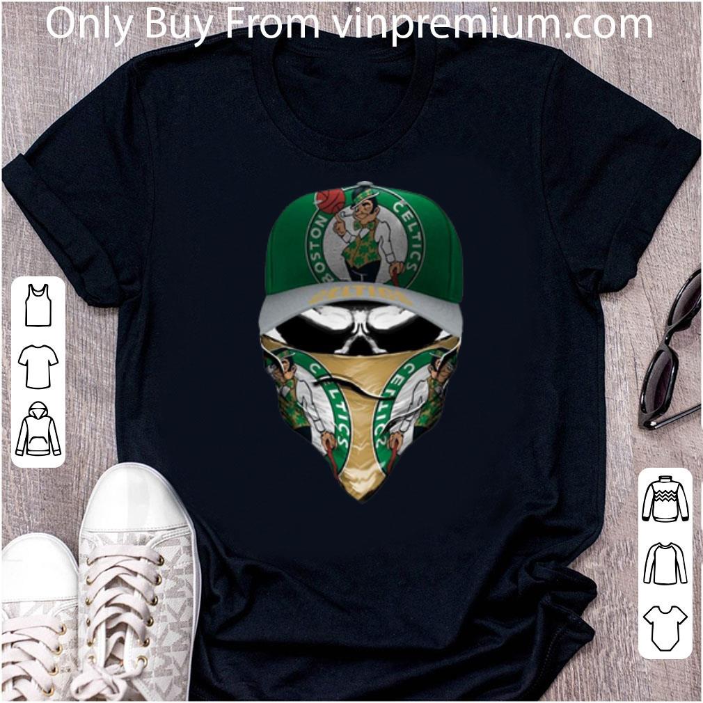 Awesome Boston Celtics Skull Face Mask shirt