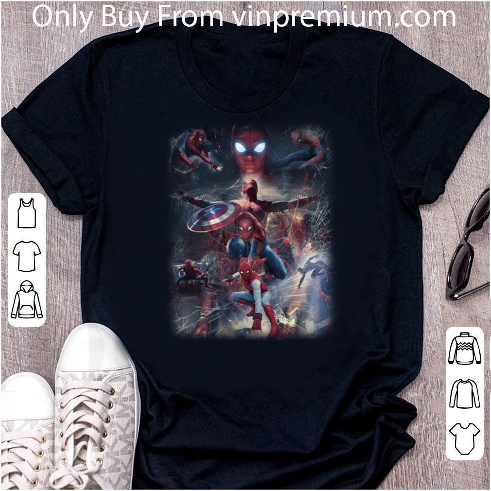 Pretty Marvel Spider Man Far From Home And Captain America Shield shirt