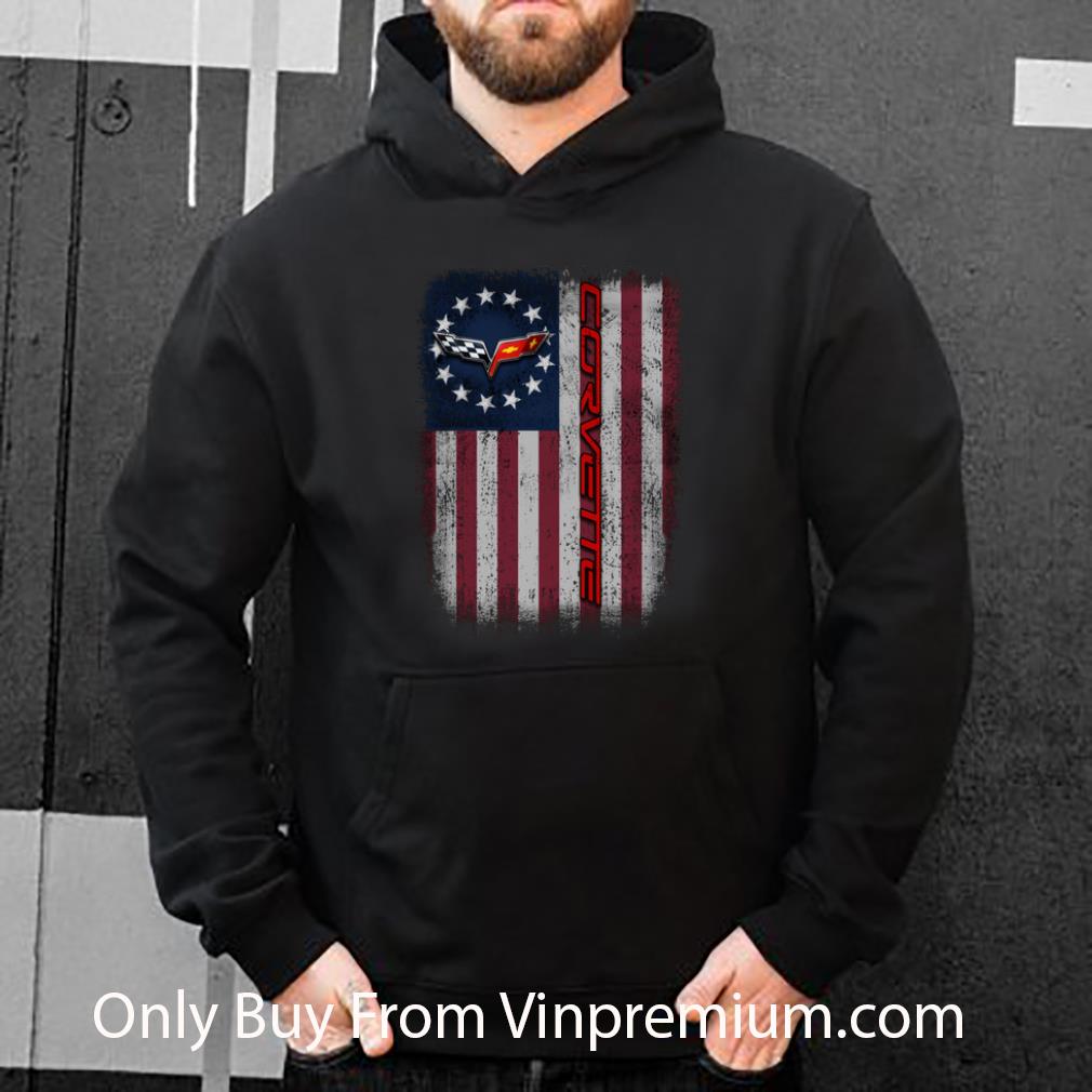 1a3cdb02 premium chevrolet corvette logo betsy ross flag shirt 4 - Premium Chevrolet Corvette Logo Betsy Ross Flag shirt