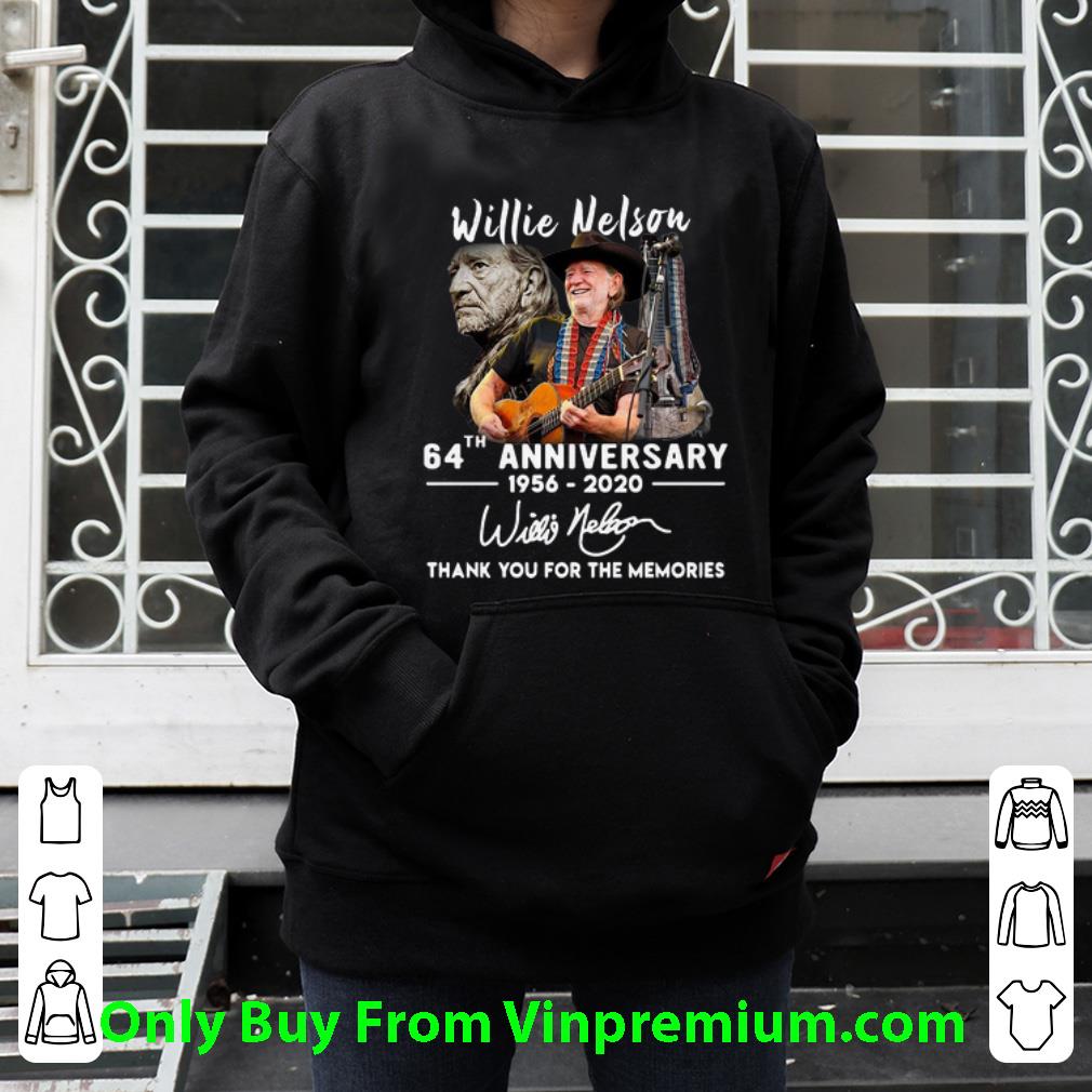 2326d646 premium willie nelson 64th anniversary thank you for the memories signature shirt 4 - Premium Willie Nelson 64th Anniversary Thank You For The Memories Signature shirt