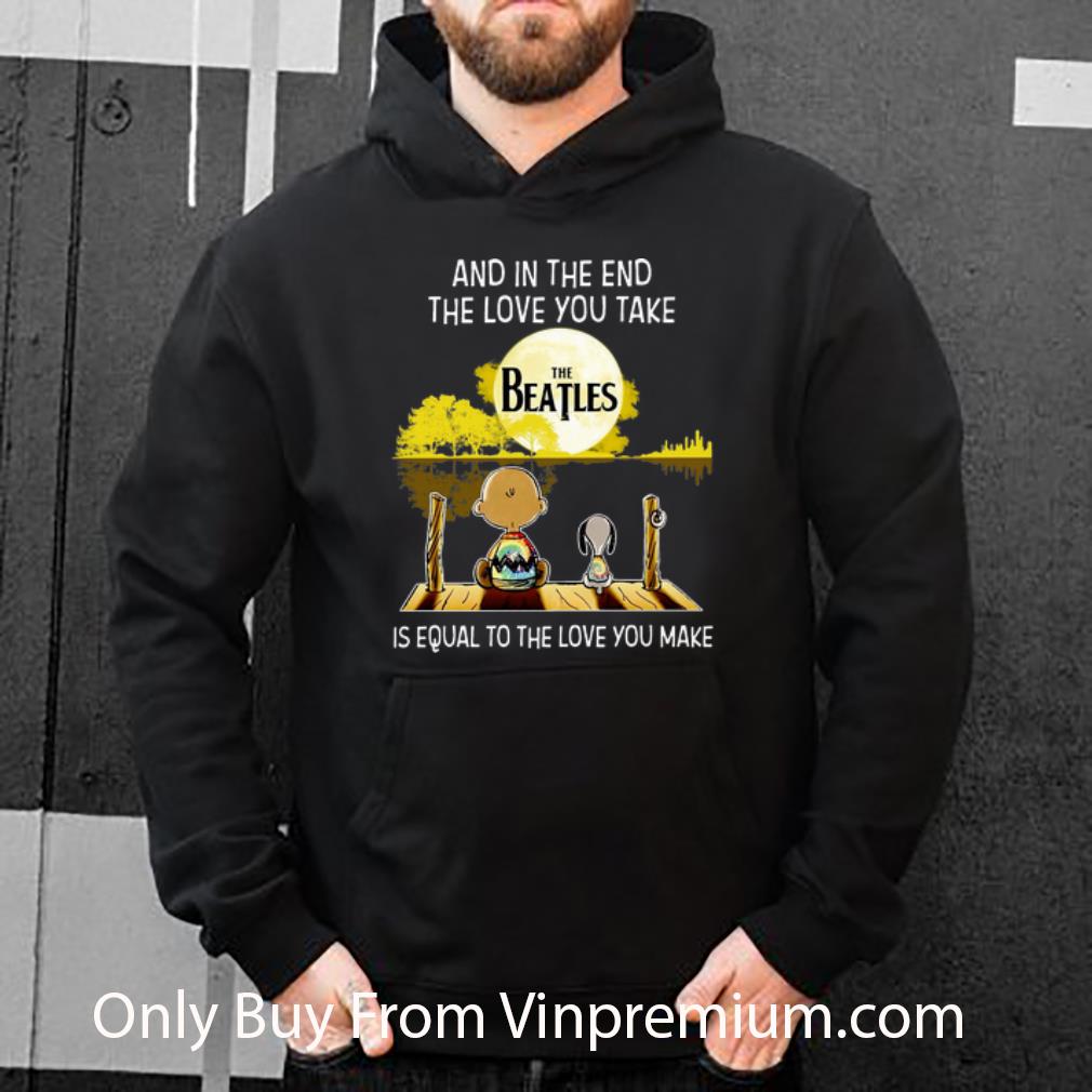 418db1d8 premium snoopy and charlie the beatles is equal to the love you make shirt 4 - Premium Snoopy And Charlie The Beatles Is Equal To The Love You Make shirt