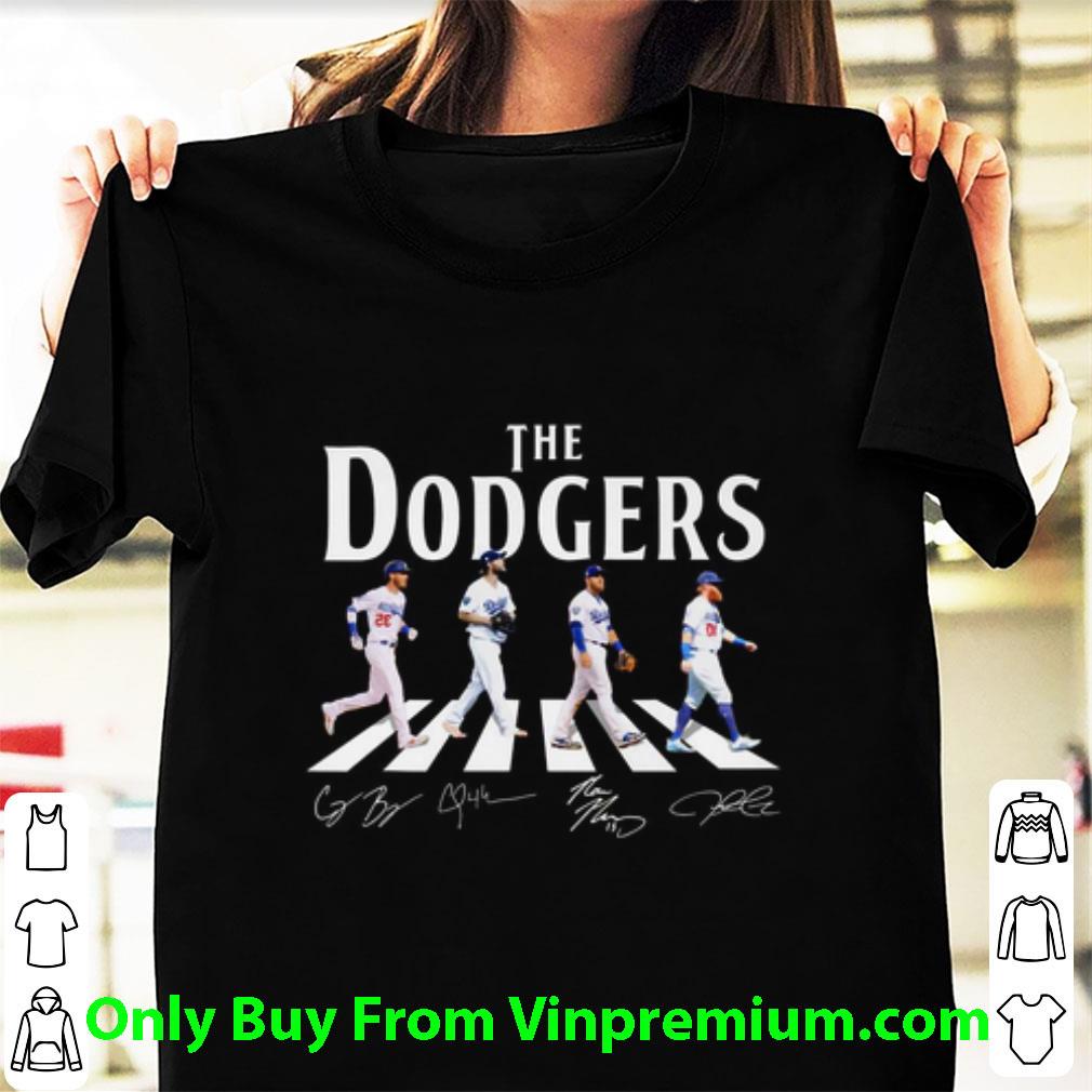 Nice The Dodgers Abbey Road Signatures Los Angeles Dodgers shirt
